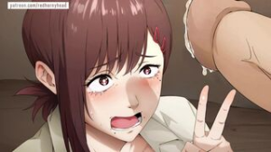 Kobeni?Redhornyhead? - chainsaw man animation on Crohasit